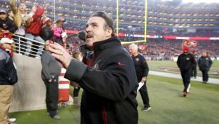 Jim Tomsula durante un encuentro de 49ers