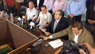 Cuauhtémoc Blanco, durante una conferencia de prensa