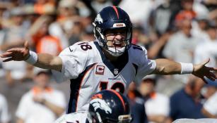 Peyton Manning, en un juego con los Broncos