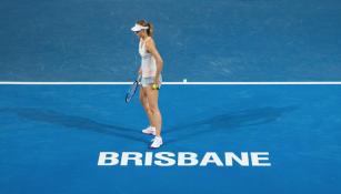 Sharapova, en un partido de Brisbane del año pasado