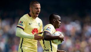 Quintero y Benedetto celebran con América