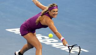 Azarenka, durante el partido contra Kerber