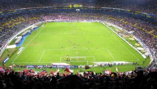 Vista del Estadio Jalisco durante un partido de Atlas