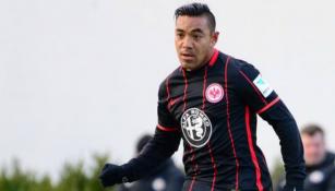 Marco Fabián, durante un partido con el Eintracht Frankfurt