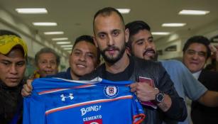 Vázquez, en su llegada a México