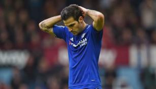 Fábregas se lamenta durante un partido del Chelsea