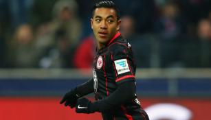 Fabián en partido con el Eintracht