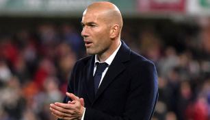 Zidane, en un partido del Real Madrid