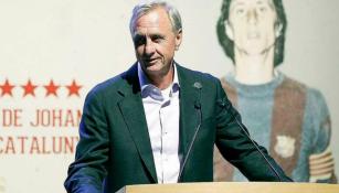 Cruyff, durante un evento en Barcelona