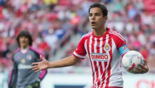 Omar Bravo, durante el partido contra Xolos