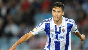 Diego Reyes, durante un juego de la Real Sociedad