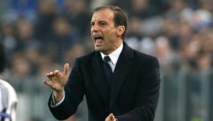 Allegri, en un partido de Juventus