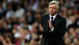 Carlo Ancelotti en un partido del Real Madrid