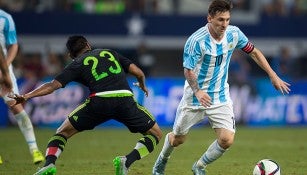 Messi, en un partido contra México