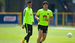 Güemez, en su regreso a los entrenamientos con América