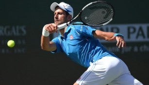 Djokovic, durante un partido de Indian Wells