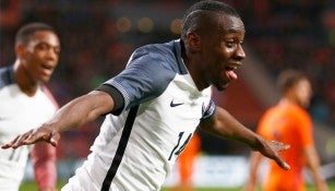 Matuidi celebra el gol de la victoria contra Holanda