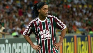 Ronaldinho, durante un partido con el Fluminense