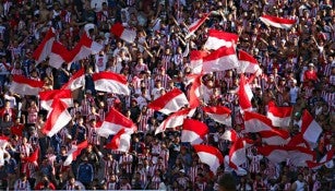 Aficionados al Rebaño, durante un partido 