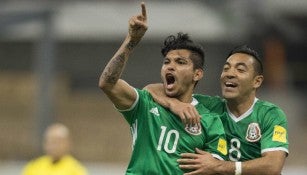 Jesús Corona celebra su golazo contra Canadá