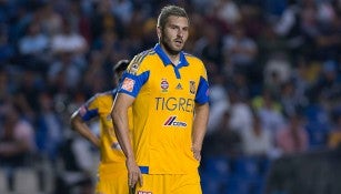 Gignac en un partido con los Tigres 