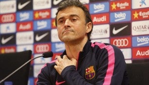 Luis Enrique, durante una conferencia de prensa 