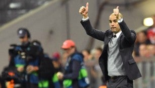 Guardiola, durante un encuentro con el Bayern Munich