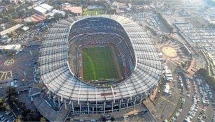 El Estadio Azteca tomado desde un dron