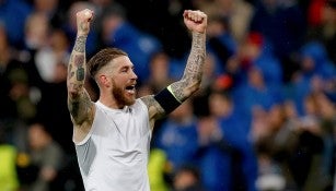 Sergio Ramos, celebrando el triunfo sobre el Wolfsburgo