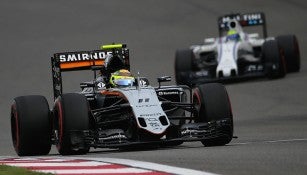 Sergio Pérez durante el Gran Premio de China