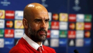 Guardiola en conferencia de prensa tras caer en Champions