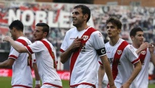 La celebración del gol no fue suficiente para los de Vallecas