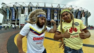 Aficionados de América, previo al arranque del Clásico Nacional