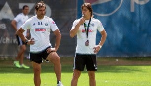 Matías Almeyda en una práctica de Chivas