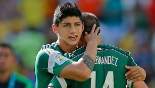 Alan Pulido durante el Mundial de Brasil 2014