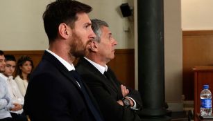 Messi, durante la audiencia por fraude fiscal