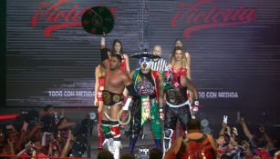 Psycho Clown, Pentagón Jr. y Texano Jr, festejan su triunfo en Puebla