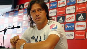 Matías Almeyda, en conferencia de prensa en Verde Valle