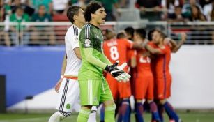 Ochoa, tras recibir el gol de Alexis Sánchez