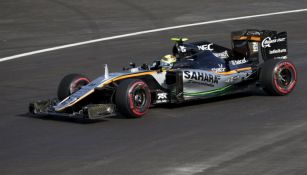 Checo, durante el GP de Europa