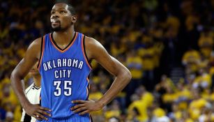 Kevin Durant en un partido con el Thunder