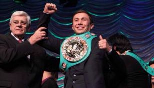 Gennady Golovkin en una conferencia de prensa