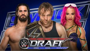 Rollins, Ambrose y Sasha Banks en el promocional del Draft