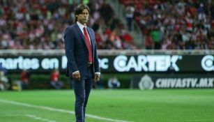 Almeyda en un partido de Chivas