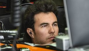 Checo Pérez durante el GP de Hungría