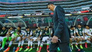 Juan Carlos Osorio en un encuentro del Tri en Copa América