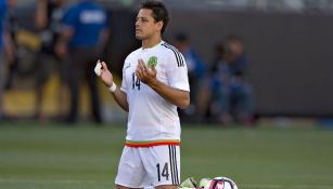 Chicharito, previo a un juego del Tri Mayor