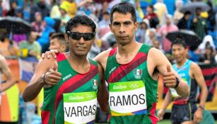 Daniel Vargas y Ricardo Ramos en el maratón de Río 2016