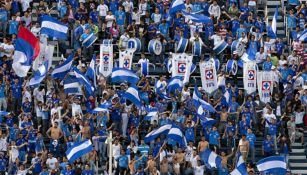 La afición de La Máquina en el Estadio Azul