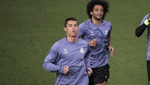 Marcelo entrena junto a Cristiano previo a Champions